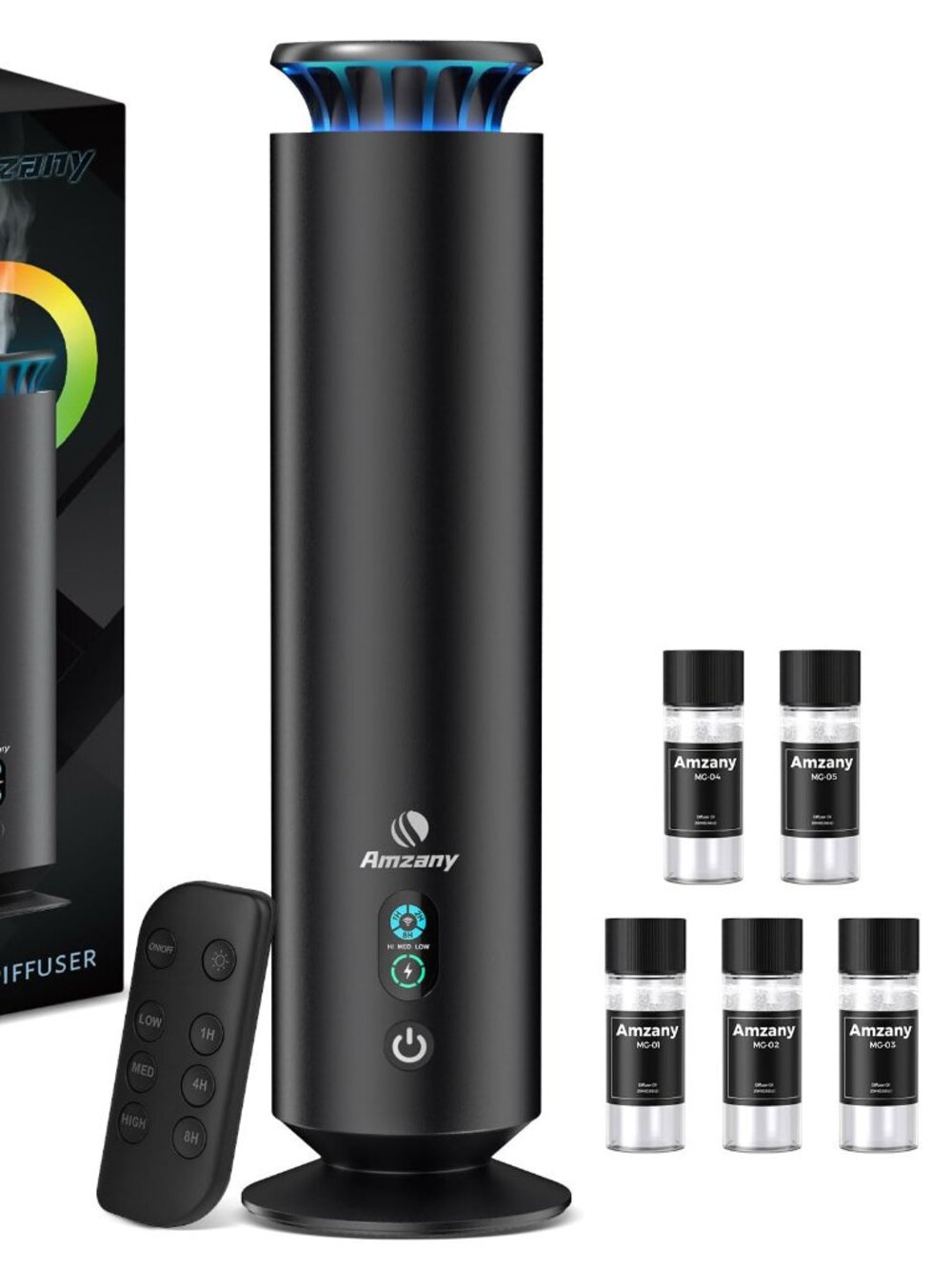 NEW Waterless Scent Diffuser Kit with 7 Lights and Breathing Modes Max Coverage